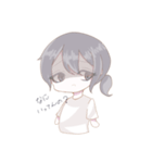 寝不足男の子（個別スタンプ：7）