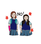 可愛い女の子達スタンプ（個別スタンプ：3）