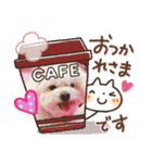 しろいふわふわんわん（個別スタンプ：4）