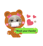 しろいふわふわんわん（個別スタンプ：24）
