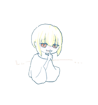 白っぽいあの子（個別スタンプ：4）