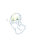 白っぽいあの子（個別スタンプ：8）