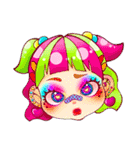 むにゅっとからふるがーるず（個別スタンプ：2）