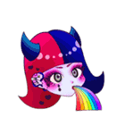 むにゅっとからふるがーるず（個別スタンプ：6）