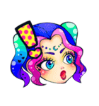 むにゅっとからふるがーるず（個別スタンプ：13）