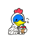 ニワトリペンギンと仲間たち（個別スタンプ：8）