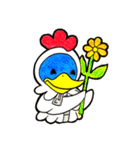 ニワトリペンギンと仲間たち（個別スタンプ：31）