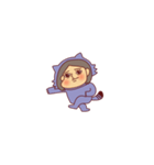 感情の大きい狸（個別スタンプ：18）