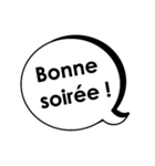 よく使うフランス語2 シンプル吹き出し（個別スタンプ：13）