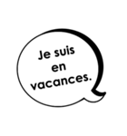 よく使うフランス語2 シンプル吹き出し（個別スタンプ：39）