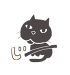 白黒のネコ（個別スタンプ：10）