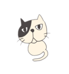 白黒のネコ（個別スタンプ：15）
