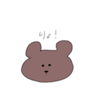 無表情のクマさん（個別スタンプ：5）