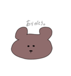 無表情のクマさん（個別スタンプ：8）