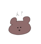 無表情のクマさん（個別スタンプ：14）