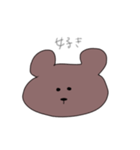 無表情のクマさん（個別スタンプ：16）