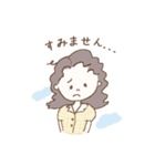 女の子のお返事スタンプ（個別スタンプ：5）