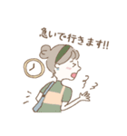 女の子のお返事スタンプ（個別スタンプ：7）