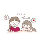 女の子のお返事スタンプ（個別スタンプ：14）