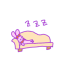 そこそこふわふわなうさちゃん（個別スタンプ：14）