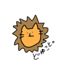 手描きどうぶつ（個別スタンプ：4）