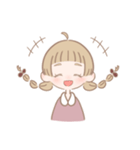 三つ編み女の子（個別スタンプ：5）