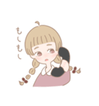 三つ編み女の子（個別スタンプ：12）