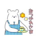 水玉ネクタイのシロクマくん（個別スタンプ：10）
