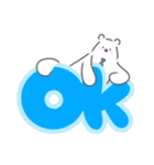 水玉ネクタイのシロクマくん（個別スタンプ：13）