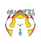 水玉ネクタイのシロクマくん（個別スタンプ：19）