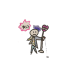 へそ踊りくんとファラオとカビ（個別スタンプ：1）