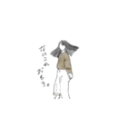 面倒臭い女の子（個別スタンプ：3）