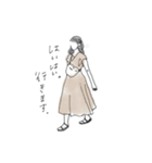 面倒臭い女の子（個別スタンプ：8）