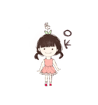 感情を花に咲かせる女の子（個別スタンプ：1）