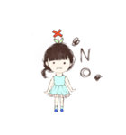 感情を花に咲かせる女の子（個別スタンプ：2）