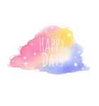 HAPPY DAYS  SORA of clouds（個別スタンプ：1）