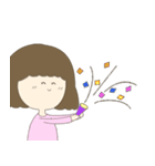 やさしいお母さん～お祝い言葉～（個別スタンプ：16）