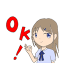 中学生がスタンプ作ってみました（個別スタンプ：1）