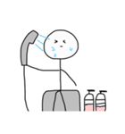 【夜】棒人間ちゃんのスタンプ3（個別スタンプ：5）