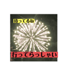 実写花火で挨拶②（個別スタンプ：7）