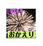 実写花火で挨拶②（個別スタンプ：13）