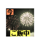 実写花火で挨拶②（個別スタンプ：15）