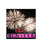 実写花火で挨拶②（個別スタンプ：17）