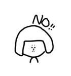 おかっぱ女子。（個別スタンプ：2）