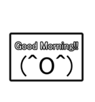 シンプルなエモティコン【Emoticon】（個別スタンプ：1）