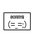 シンプルなエモティコン【Emoticon】（個別スタンプ：7）