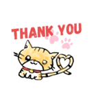 しっぽがハートのキジトラねこ（個別スタンプ：1）