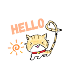 しっぽがハートのキジトラねこ（個別スタンプ：2）