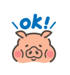 ブタとオディのまったりした日（個別スタンプ：9）