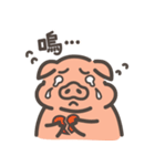 ブタとオディのまったりした日（個別スタンプ：12）